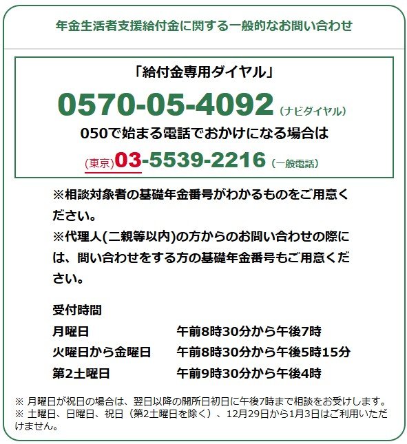 出所:日本年金機構「年金生活者支援給付金」