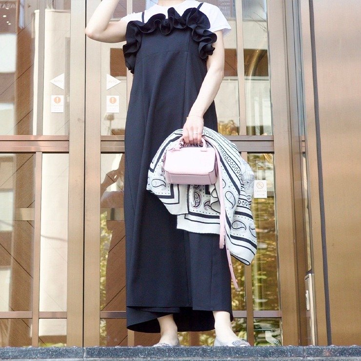 出所：しまむら公式　レディース　フリルキャミワンピース（hiichan）