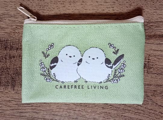 筆者撮影（セリア、コインケースシマエナガ柄）