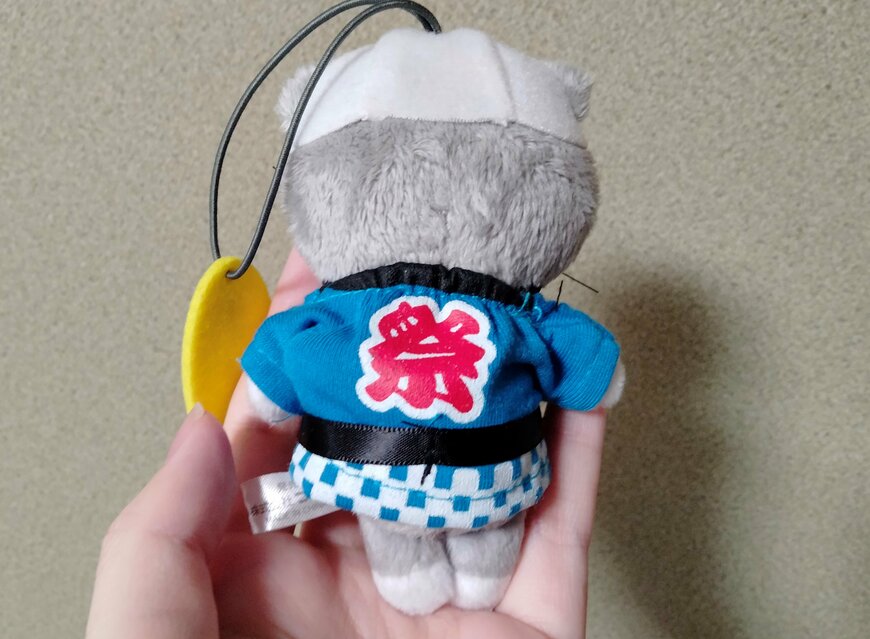 筆者撮影（セリア、ぬい用はっぴ ヲタコレ）