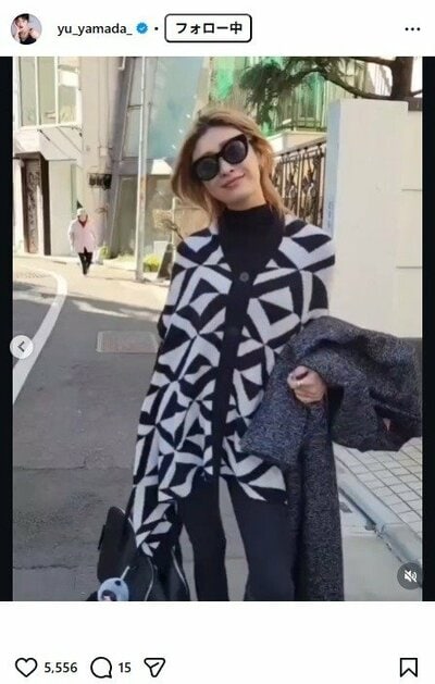 山田優のInstagram投稿