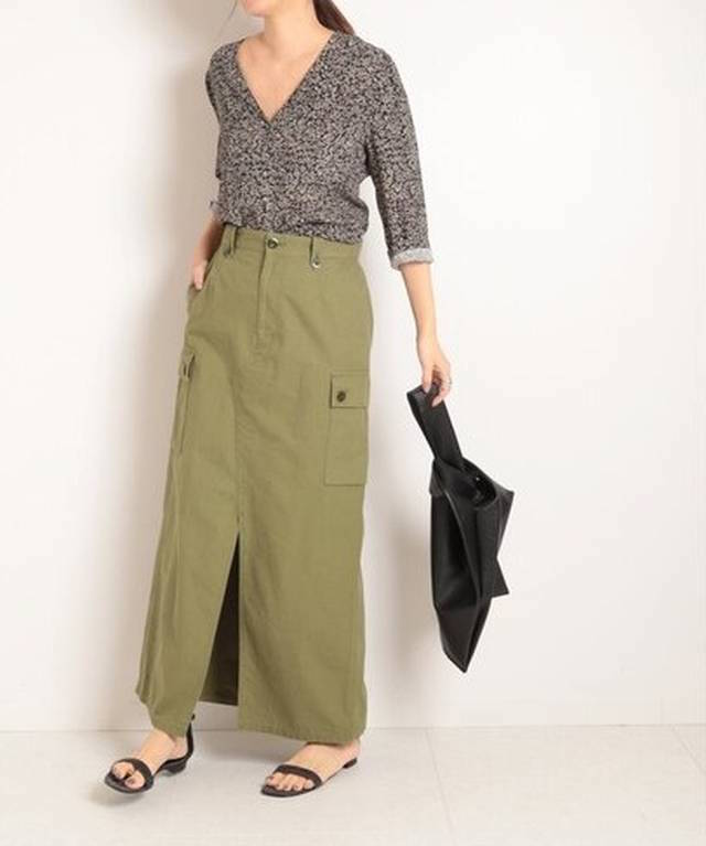 FRAMeWORK - リップストップミリタリースカート ¥16,200→¥6,480（税込）