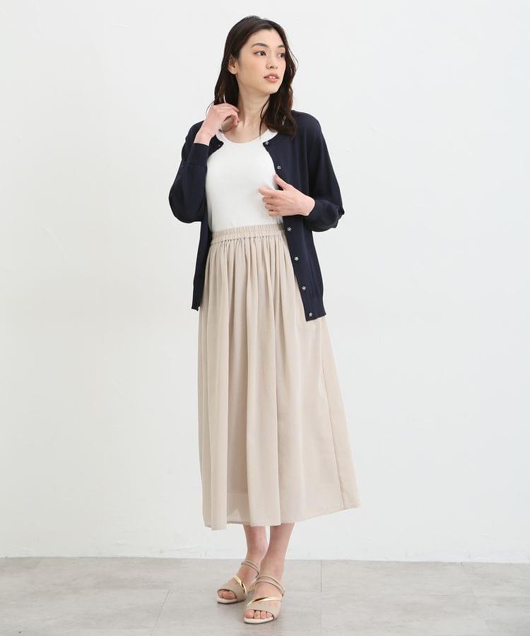 出所：ハニーズ公式通販 8分袖変わり釦カーデ