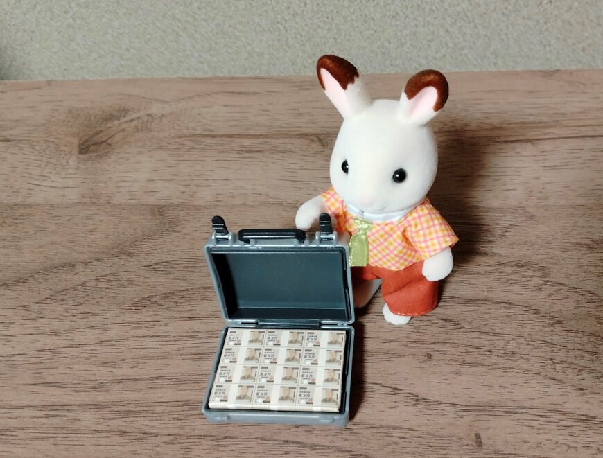 筆者撮影（セリア、ミニチュア アタッシュケース）