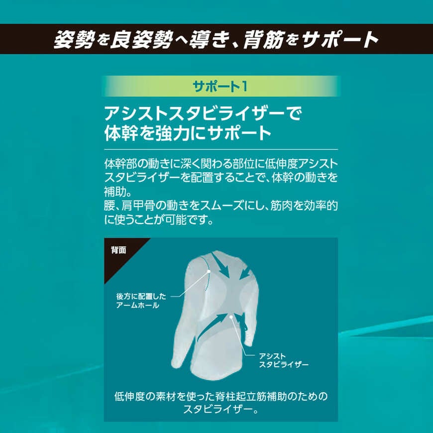 出所：ワークマン公式　エックスブースター長袖コンプレッション