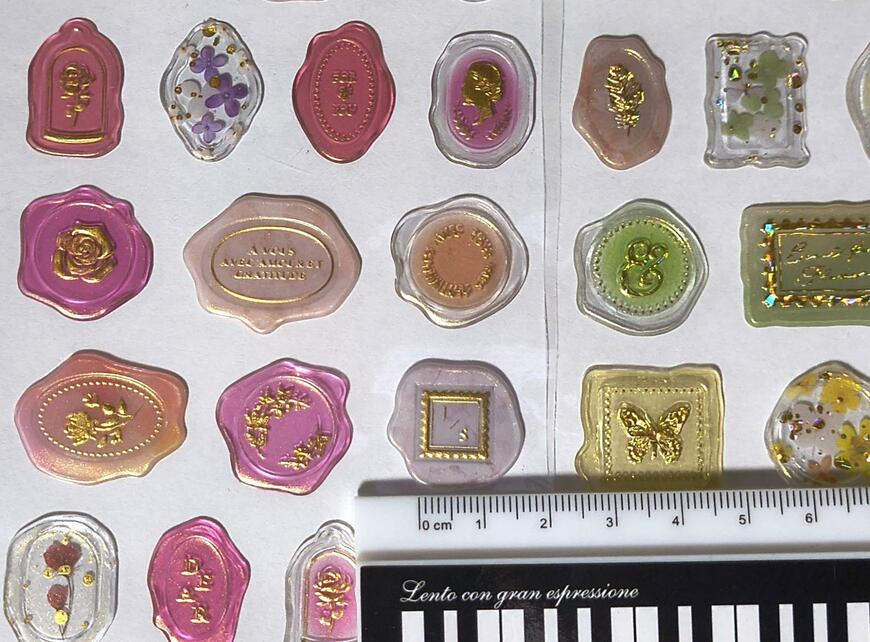 キャンドゥ、ラッピングシール シーリング20片 クリア商品画像