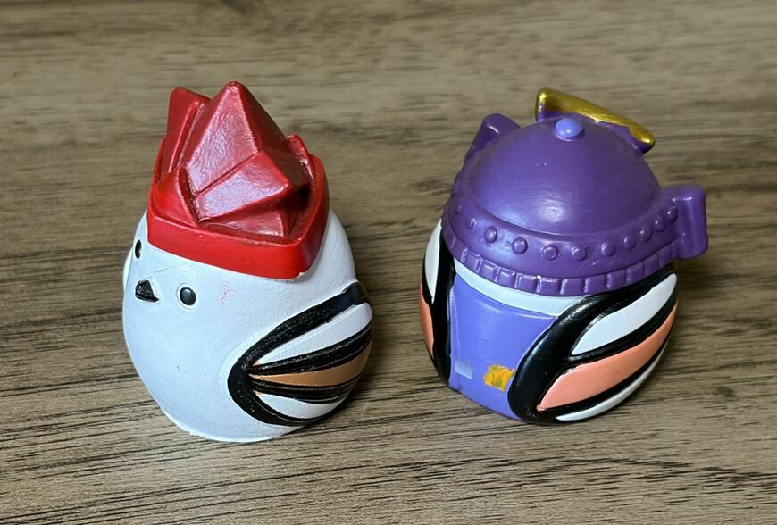 キャンドゥ、リトルフレンド 紙兜シマエナガ・鎧武者シマエナガの画像