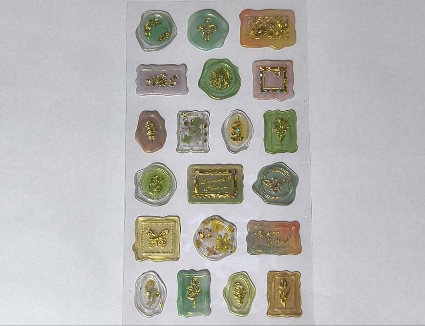 キャンドゥ、ラッピングシール シーリング20片 クリア商品画像