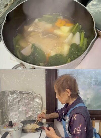 94歳の調理風景