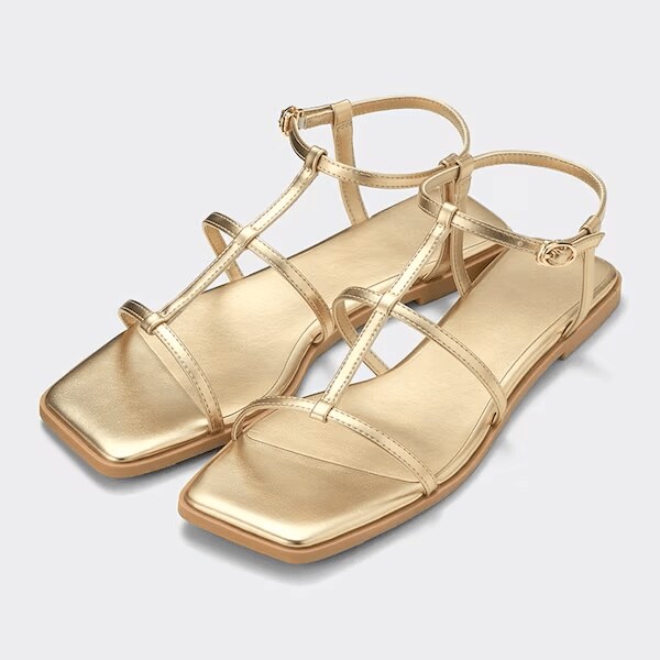 ナローストラップフラットサンダル