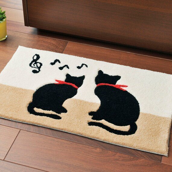 出所：ニトリ公式通販ニトリネット 丈夫で洗えるフロアマット(キャット 50X80)