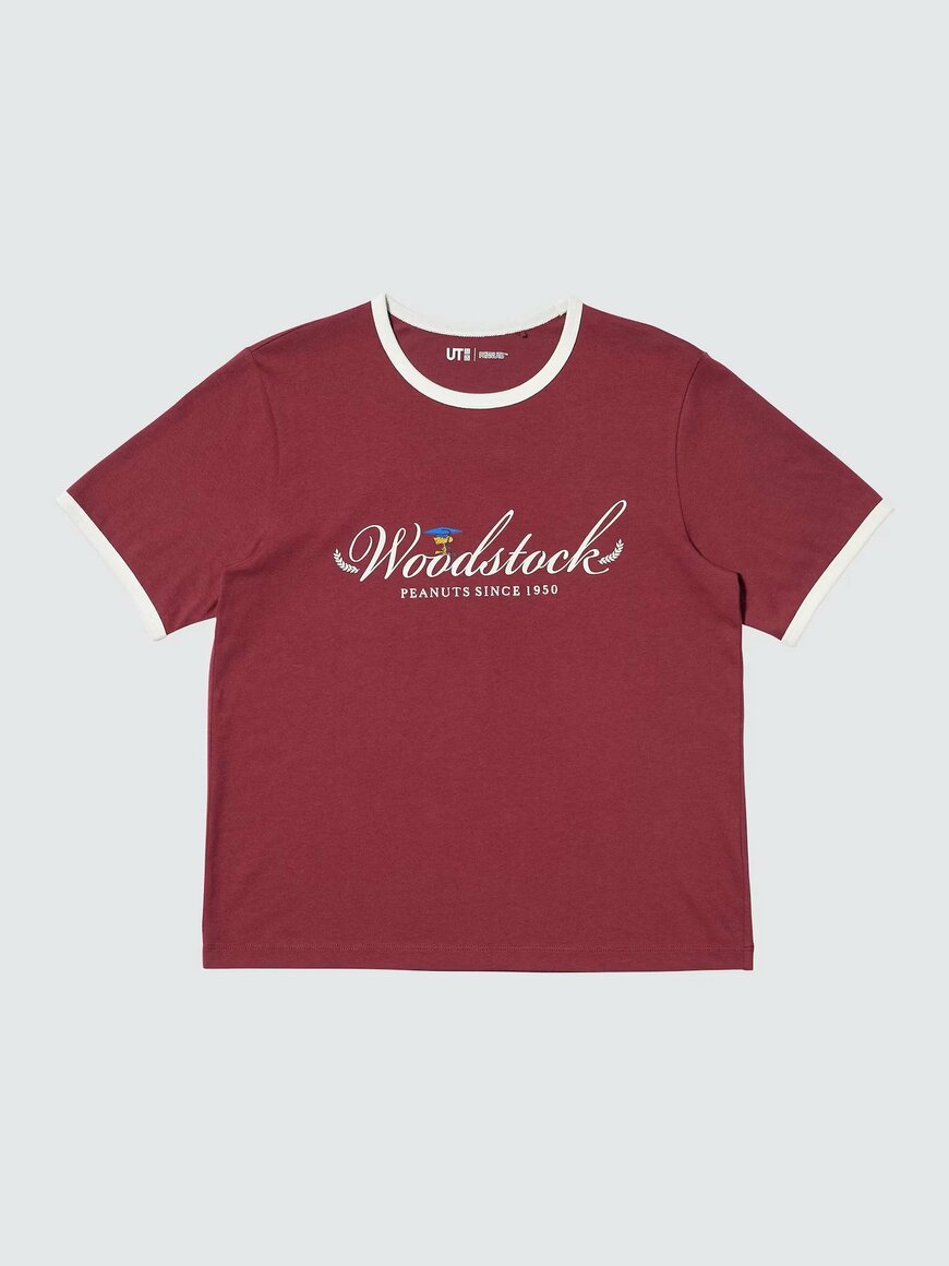 出所：ユニクロ公式　ピーナッツ UT／カラー：17 RED