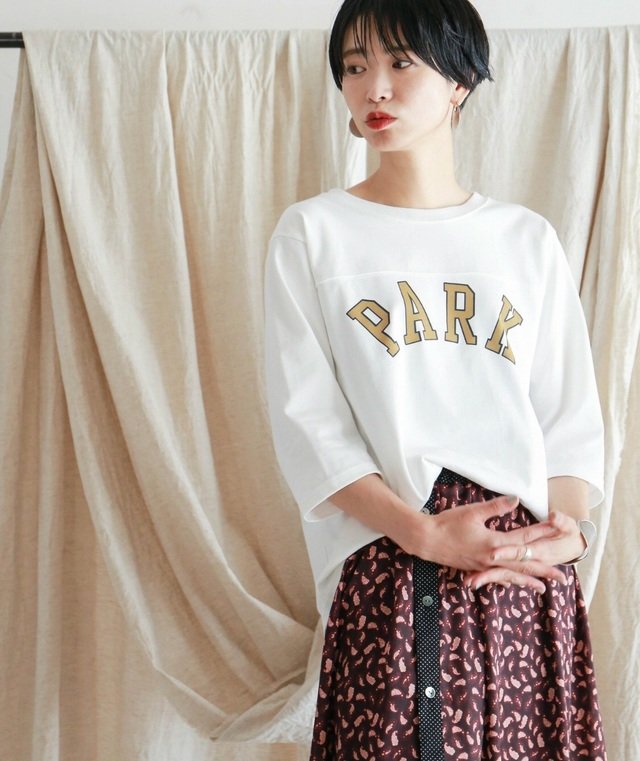 FIL DE FER - PARKプリント ７分袖カットソー ¥9,612（税込）