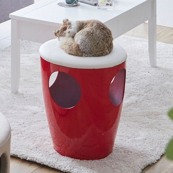 出所：ニトリ公式通販 ニトリネット ネコちゃんの秘密基地スツール