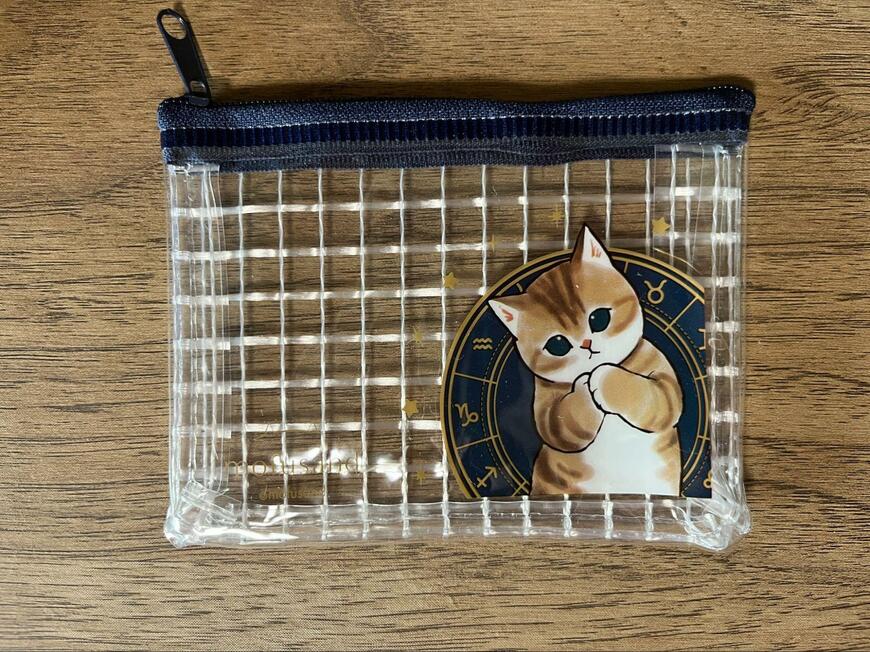 筆者撮影（セリア、mofusand ミニメッシュポーチ）