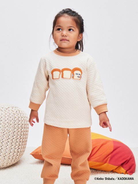 出所：ユニクロ公式　キルトパジャマ/パンどろぼう