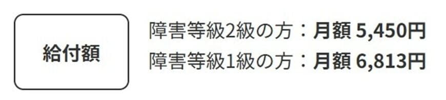 障害年金生活者支援給付金の給付額
