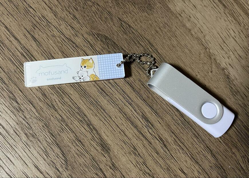 セリア、mofusand アクリルスティックキーチェーン画像