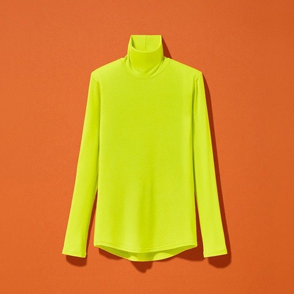 ファミリーマート　婦人 発熱・保温ボディウェア「REHEAT」 タートルネック きいろ 画像