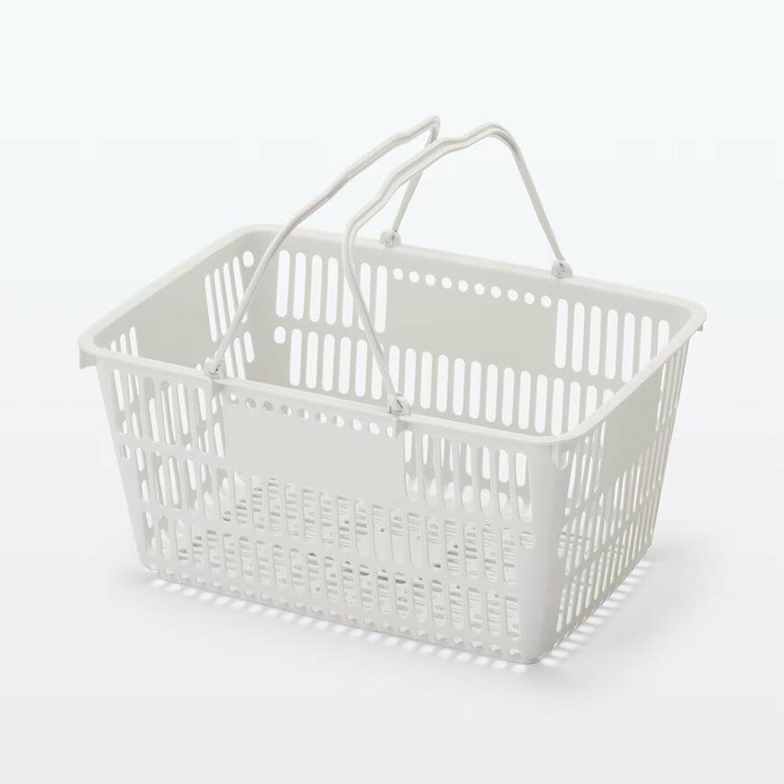 無印良品公式　ポリプロピレン　買い物かご　画像