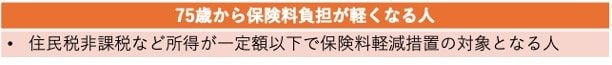 75歳で保険負担が軽くなる人