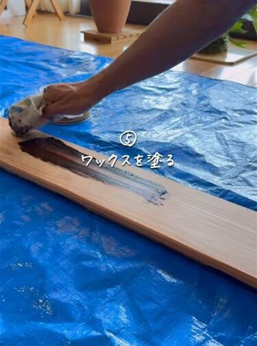 戸建て簡単DIY】リビングに置く姿見をアンティーク調木枠ミラーに大