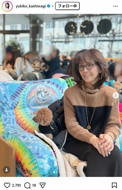 柏木由紀子のInstagram投稿