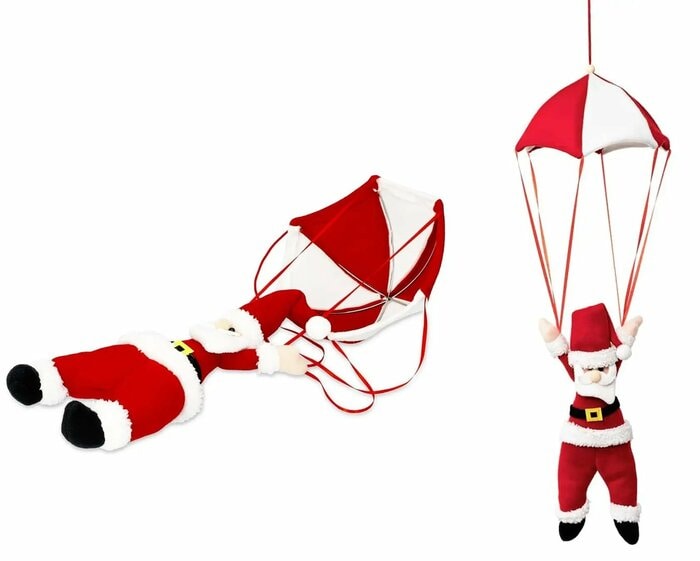 天井から吊るす「サンタパラシュート」