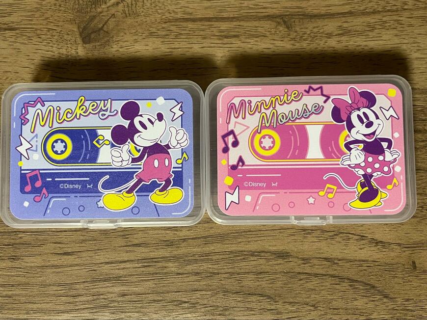 筆者撮影（セリア、プラ小物ケース / ミッキー＆ミニー）