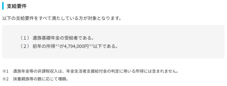 出所：厚生労働省「年金生活者支援給付金制度について」