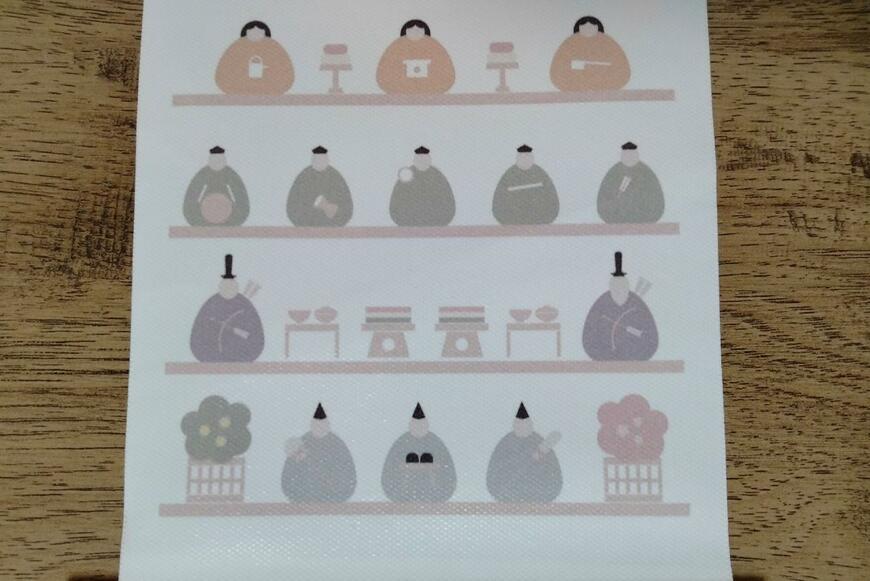 筆者撮影（セリア、タペストリーひなまつり）