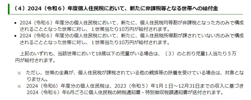 出所：内閣官房「定額減税・各種給付の詳細」