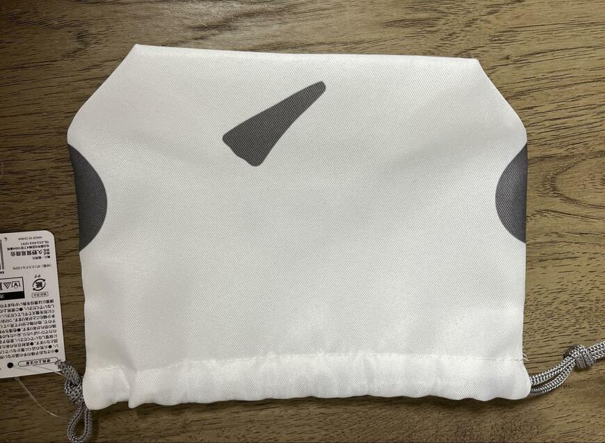 セリア、ランチ巾着シマエナガ画像