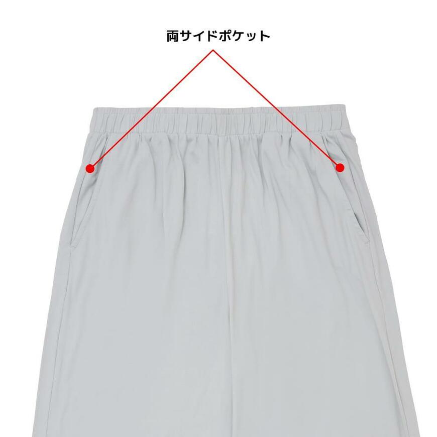 ワークマン、レディースエアロクラスタールームウェア、両サイドのポケット紹介画像