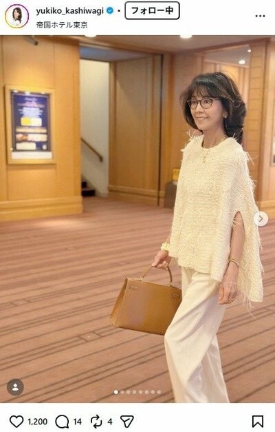 柏木由紀子のInstagram 投稿