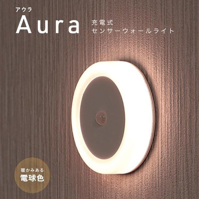 充電式センサーライト(円形 ホワイト)　1490円（税込）