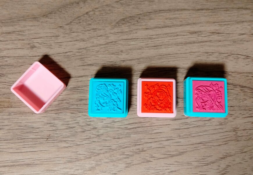 筆者撮影（ダイソー、3段式スタンプ）