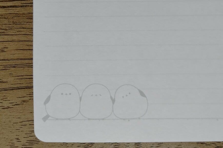 筆者撮影（セリア、B5ルーズリーフ A罫 もふもふばーど 30枚）