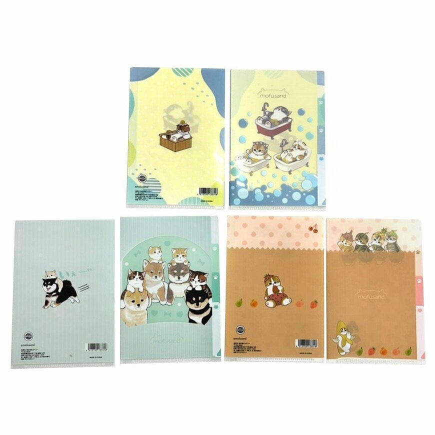 ワッツ公式 mofusand モフサンド A5クリアファイル3ポケット