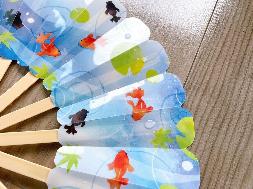 ミニプラ扇子(金魚)