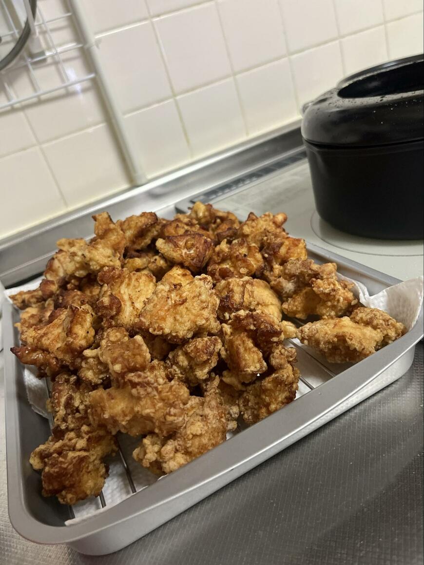 とんでもないボリュームの唐揚げ