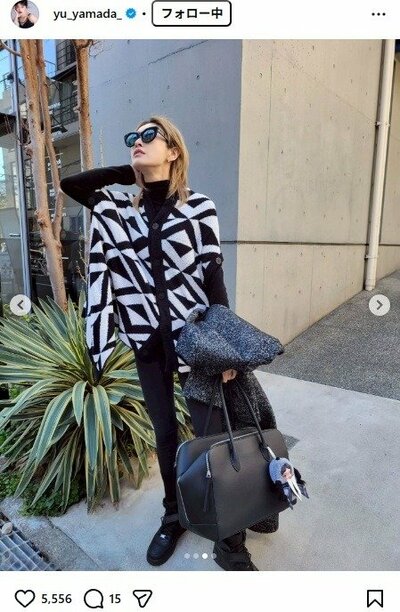 山田優のInstagram投稿