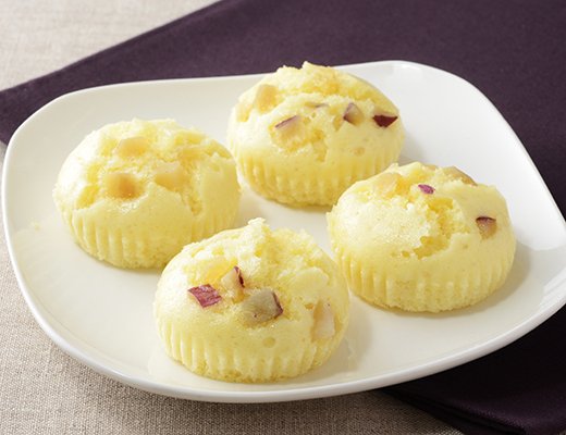 ローソンの新商品：紅はるかのおいも蒸しパン　4個入