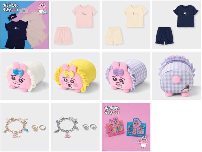 ストーリーを表現したプリントなど、健気でかわいいおぱんちゅうさぎを応援したくなるコレクションがラインナップ