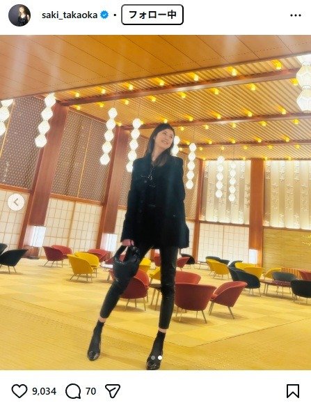 出所：高岡早紀のInstagram（＠saki_takaoka） 参照日：2026年3月19日