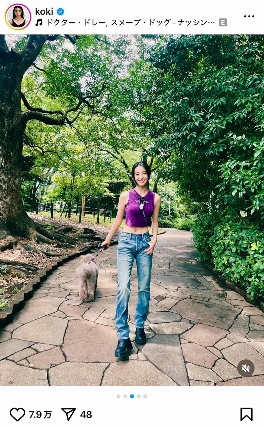 出所：Kōki,のInstagram（＠koki）参照日：2025年7月4日