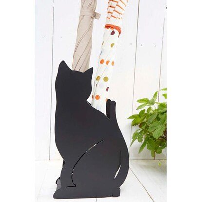 出所：ニトリ公式通販ニトリネット 傘立て　ネコ　ブラック