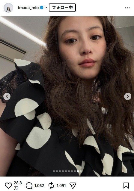 出所：今田美桜のInstagram（＠imada_mio） 参照日：2026年4月6日