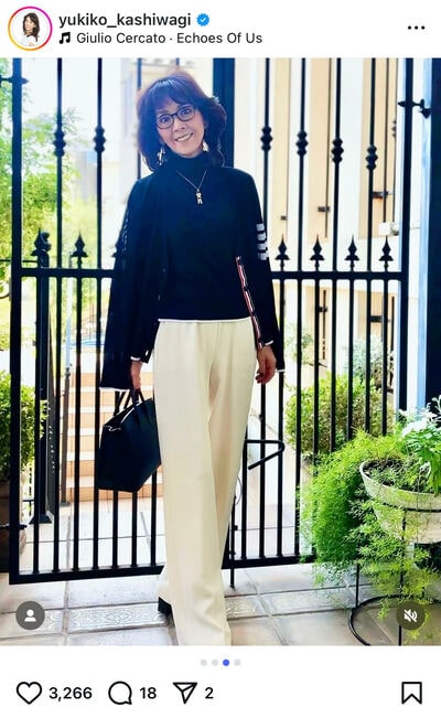 柏木由紀子のInstagram投稿