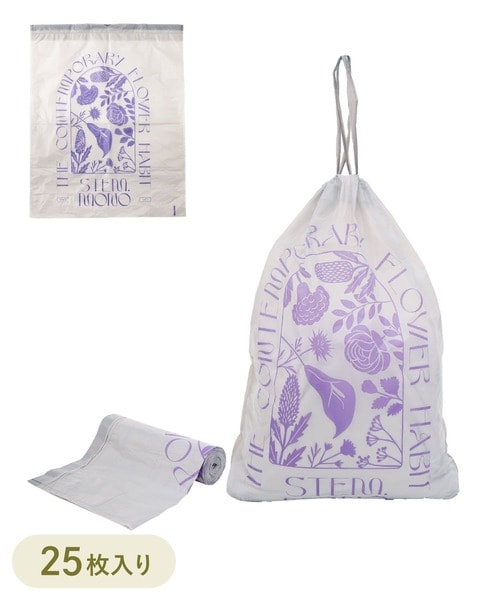 ひも付きロールポリ袋:L(25枚入り)